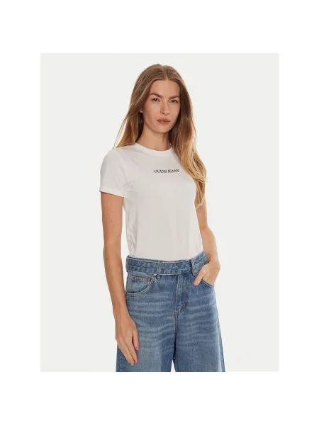GUESS JEANS Majica črna bela