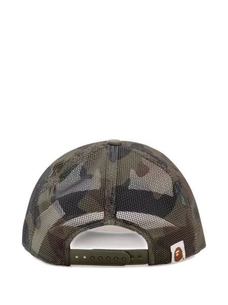 Șapcă A Bathing Ape® plasă cu petice verde