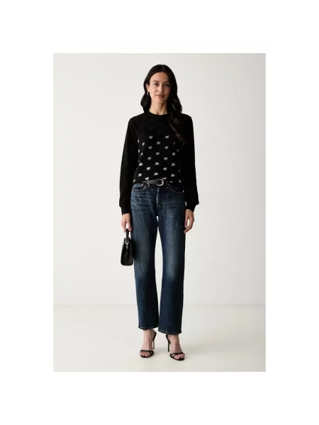 Bluza Karl Lagerfeld z ćwiekami czarna