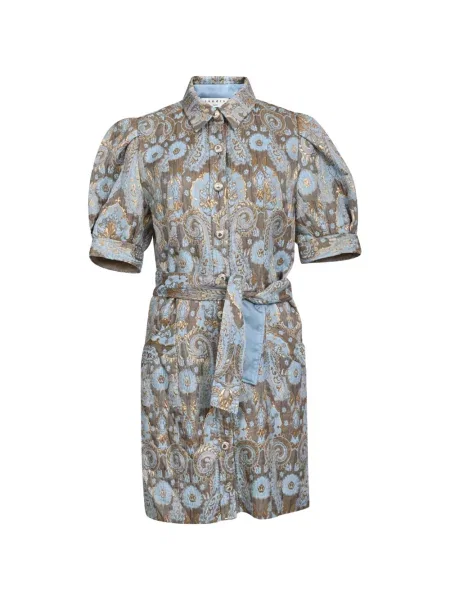 Rochie mini Sandro din jacard albastru