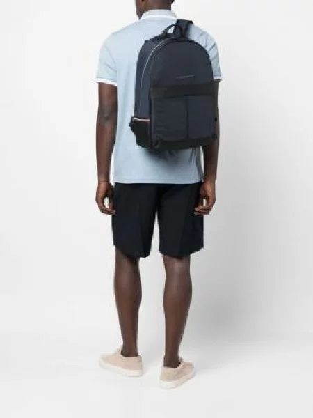 Raštuotas kuprinė Tommy Hilfiger mėlyna