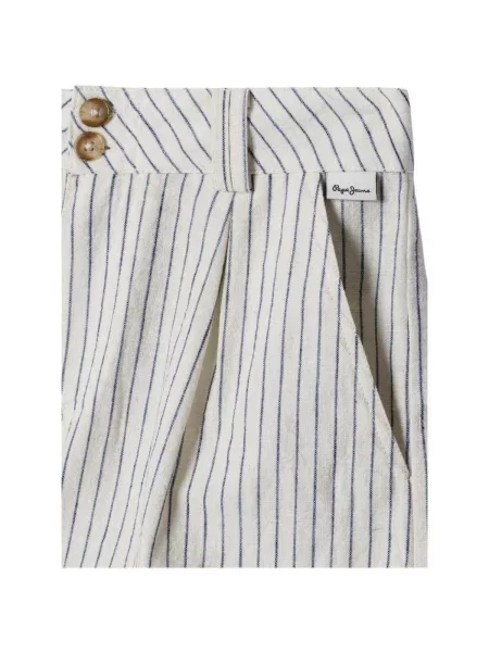 Pantaloni copii Pepe Jeans alb