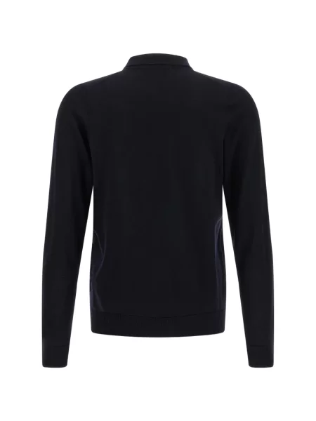 Lung tricou polo Lazare Studio albastru