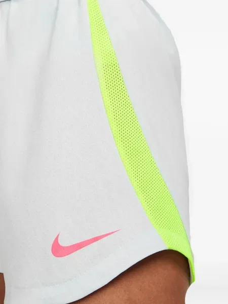 Pantaloni scurți Nike alergare cu talie înaltă în carouri albastru
