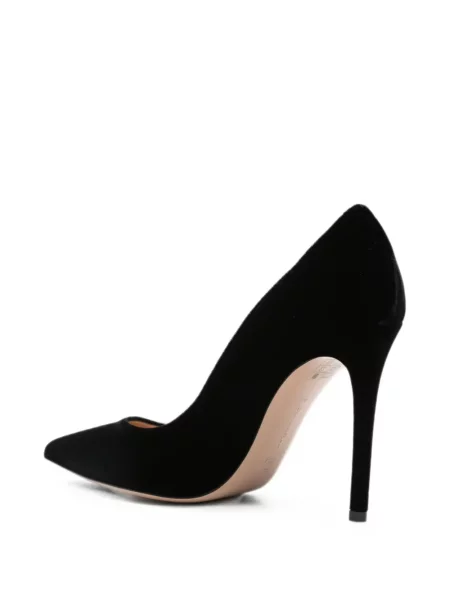 Pantofi cu toc Gianvito Rossi de catifea negru