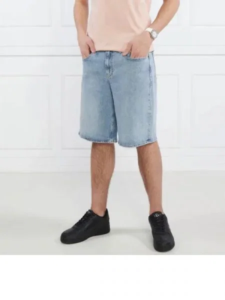 Calvin Klein Pantaloni scurți ICONIC | Relaxed fit albastru