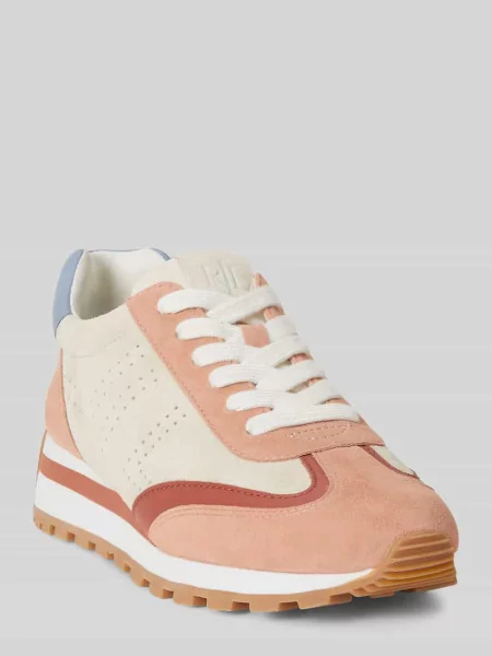 Lauren Ralph Lauren Dani Perf sneakersy zamszowe pomarańczowe