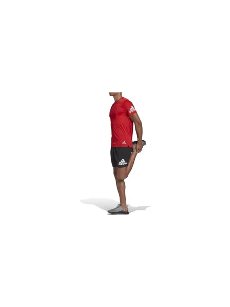 Pantaloni Adidas alergare scurte negru