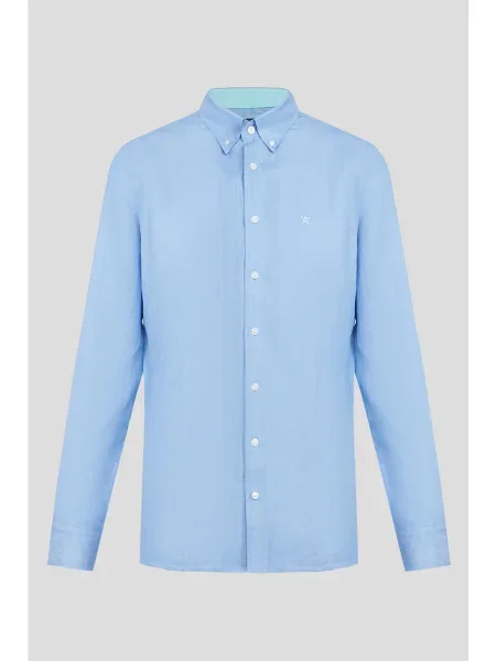 Рубашка Hackett London голубая