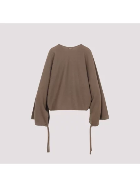 Sweter Max Mara wełniany brązowy