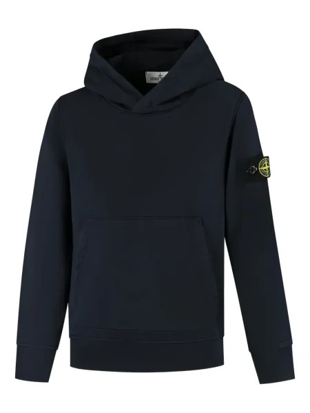 Bluza z kapturem dziecięca Stone Island niebieska