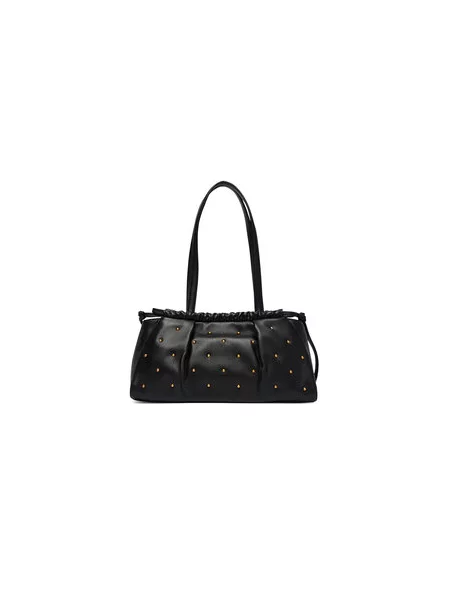 Tommy Hilfiger Torbica Soft Leather Shoulder Bag Studs crna