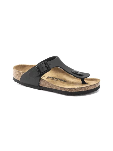 Birkenstock Gizeh Birko-Flor Narrow Fit Black Dzieci Sandały Birkenstock Size: 31 czarny