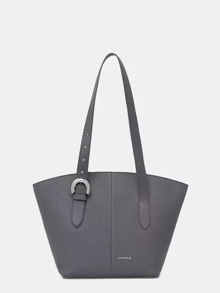 Coccinelle geantă shopper pentru femei din piele gri