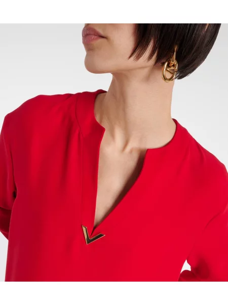 Rochie Valentino de mătase roșu