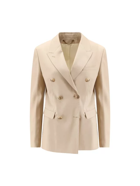 Marynarka Golden Goose wełniana dwurzędowa beżowa