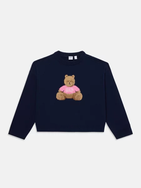 GAP Sveter BRANNAN ťavej srsti / námornícka / brokátová / svetloružová modrá