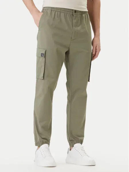 Calvin Klein Jeans Jogging hlače Comfort Skinny Fit bež