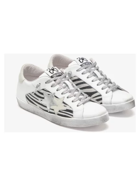 Sneakersy 2star skórzane białe