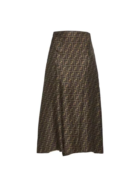 Spódnica Fendi brązowa