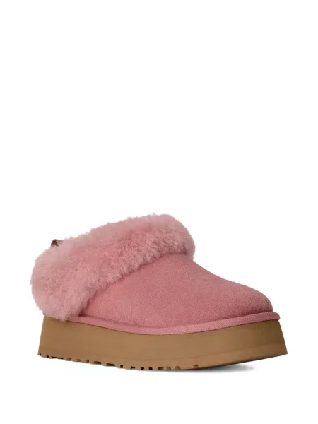 Papuci tip mules Ugg din piele de căprioară fără toc roz