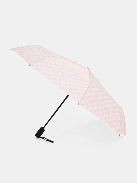 Parasol Guess z logo różowy