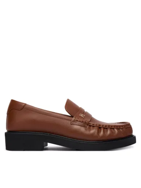 Mokasyny Tommy Hilfiger brązowe
