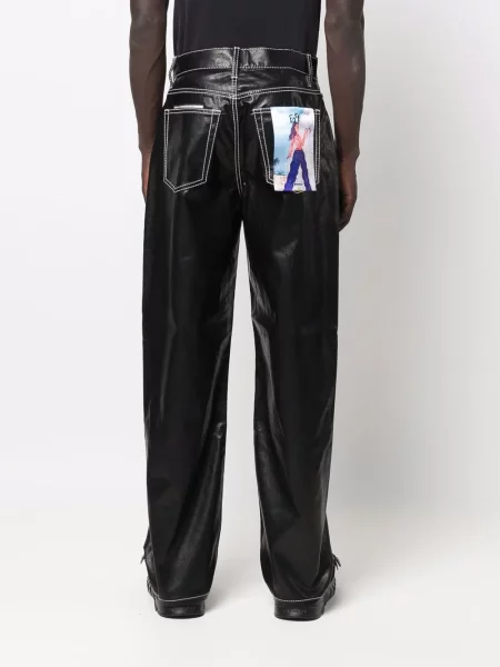Pantaloni Eytys din piele negru