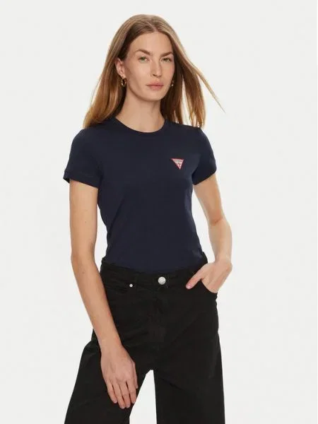 Тениска Guess дамска тъмносиньо