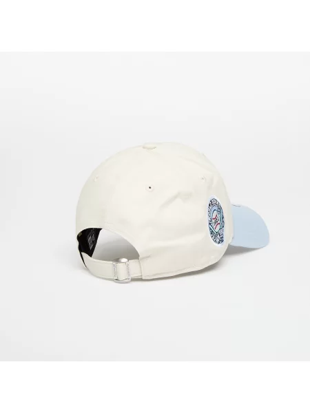 Шапка с козирка New Era с апликация бежово