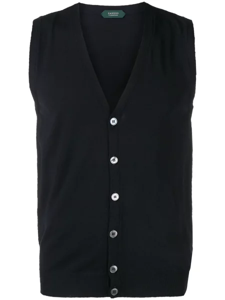 Vestă Zanone tricotate albastru