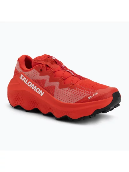 Încălțăminte de alergare pentru bărbați Salomon S/LAB Ultra Glide white/fiery red/black alb