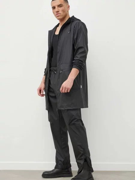 Rains spodnie dresowe Pants gładkie czarny