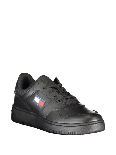 Sneakerși Tommy Hilfiger cu imagine negru