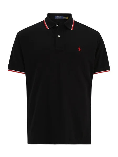 Polo Ralph Lauren Big & Tall Majica rdeča / črna bela
