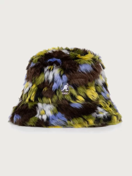 Umjetno krzno šešir Kangol smeđa