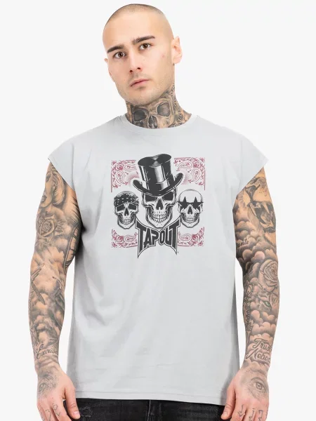 Футболка Tapout Skull Tank сірий