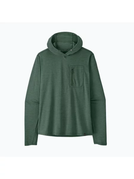 Bluză pentru bărbați Patagonia Cap Cool Sun Hoody Canopy Green Light Canopy Green X-Dye verde