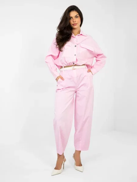 Pantaloni Italy Moda roz