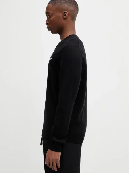 Fred Perry pulover din amestec de lână negru
