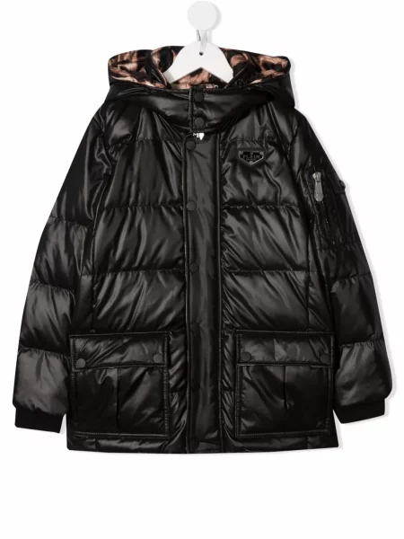 Płaszcz dziecięcy Philipp Plein czarny