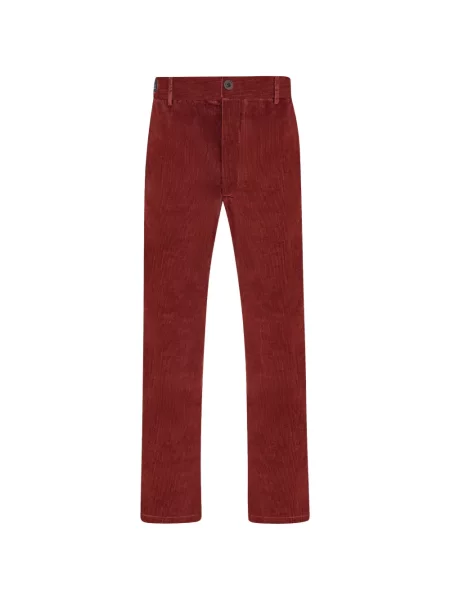 Pantaloni Paul & Shark de catifea cord alb