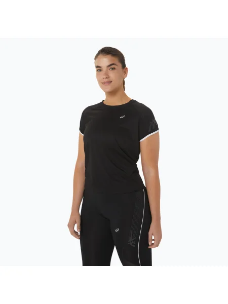 Дамска тениска за бягане ASICS Icon top preformance black черно