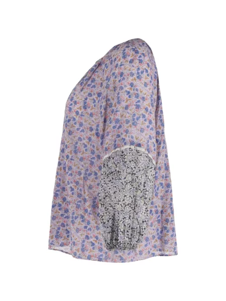 Bluză Maje cu model floral cu imagine violet