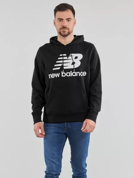 Majica New Balance s autogramom crna