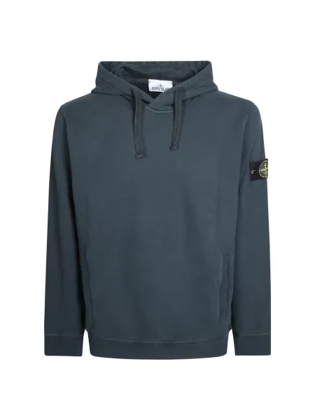 Bluza z kapturem Stone Island z kapturem z kamieniami zielona
