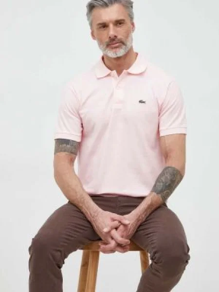 Lacoste polo różowa