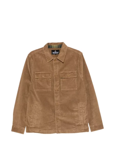 Риза Barbour от рипсено кадифе кафяво