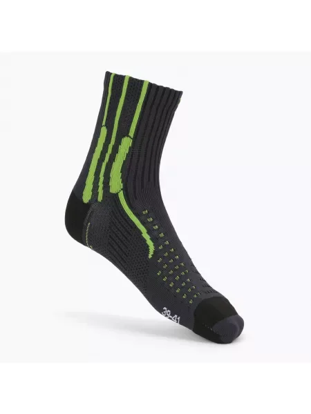Чорапи за бягане X-Socks Xbs. Effektor Running Grey-Green сиво