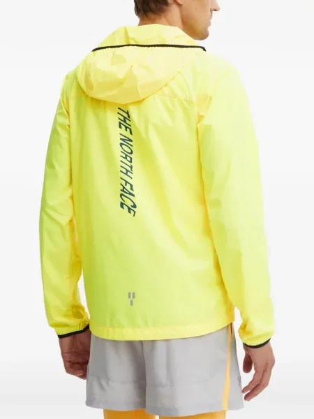 Geacă The North Face cu glugă galben